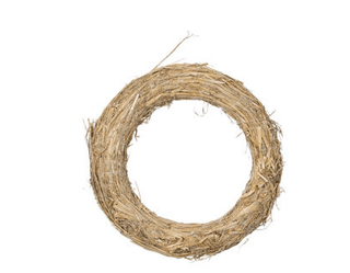 Halm krans 8x60 cm.