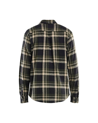 Flannelskjorte Skovgrøn 100% bomuld