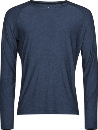 Svedtransporterende T-shirt med lange ærmer - Navy Blå