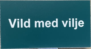 Kirkespyd med tekst | Vild med vilje
