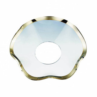 Lysmanchet | Bølget | Glas med guldkant