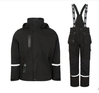 Lyngsøe åndbart regnsæt med stræk Dame | Sort