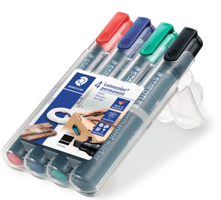 Whiteboard marker | Skrå spids | 4 stk.