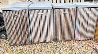 Miljøstativ med egetræspaneler - som ny