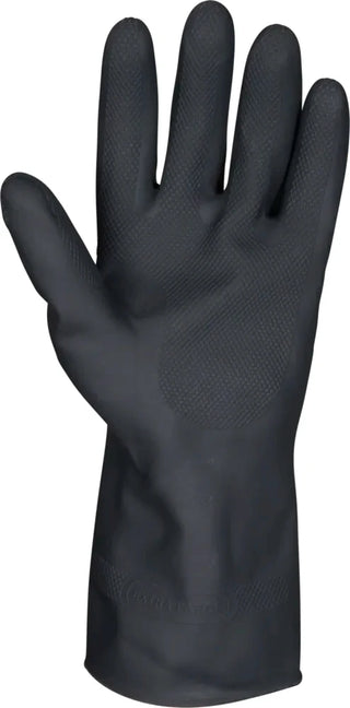 Rengørings- og kemikaliehandske i kraftig latex