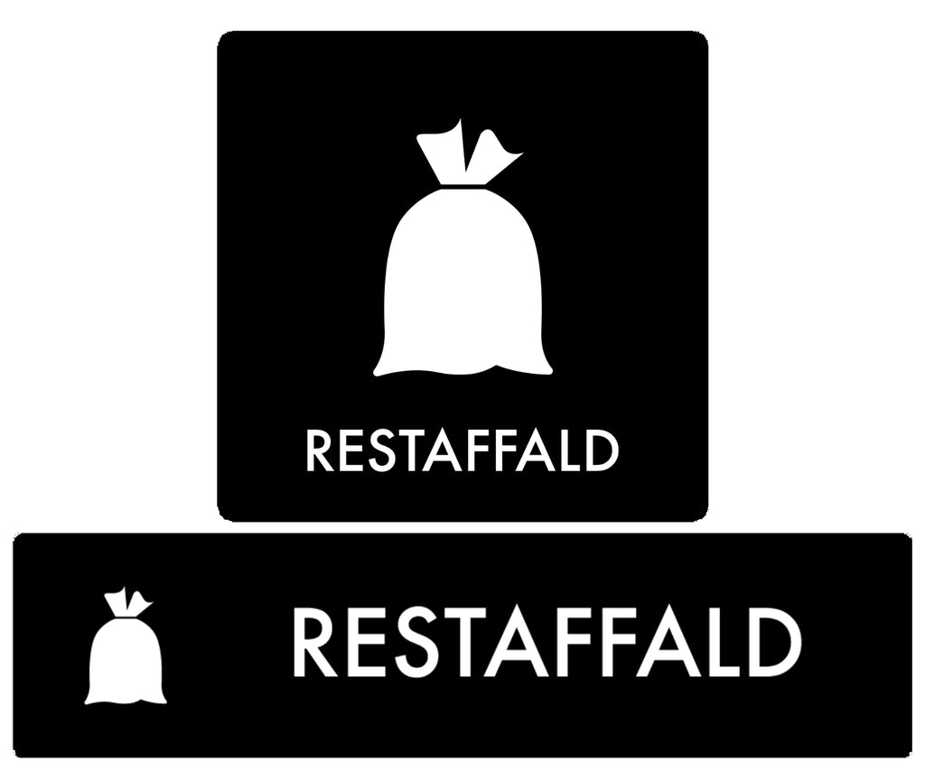 Restaffald Piktogram Skilt til Affaldssortering | RM Kirkeartikler